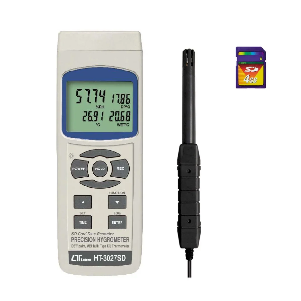 2026 HT-3027SD High Precision Temperature Meter thermo-hygrometer logger recorder SD Card LUTRON
2026 HT-3027SD High Precision Temperature Meter thermo-hygrometer logger recorder SD Card LUTRON