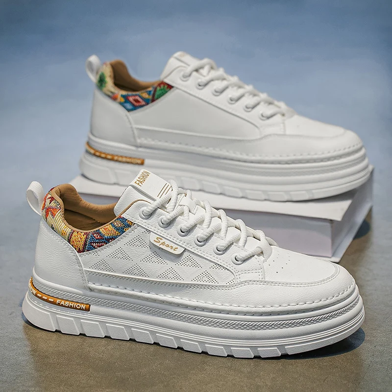 Trendy Men's Sports Shoes Casual Thick Bottom Heightening White Sneakers Spring Season Original Design Versatile Men's Footwear
Trendy Men's Sports Shoes Casual Thick Bottom Heightening White Sneakers Spring Season Original Design Versatile Men's Footwear
