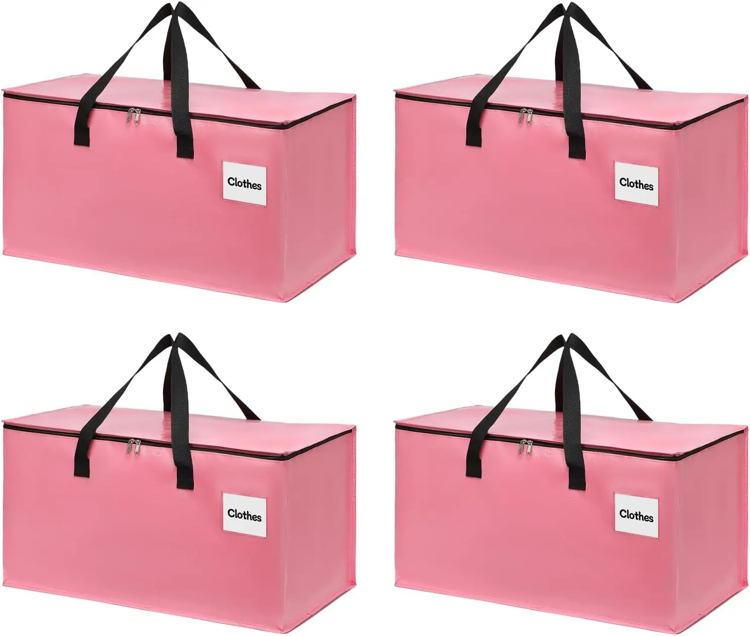 4 Pack Heavy Duty Moving Bags with Reinforced Zipper & Wide Handles, Pink Storage Totes for Clothes Packing, Dorm Moves &
4 Pack Heavy Duty Moving Bags with Reinforced Zipper & Wide Handles, Pink Storage Totes for Clothes Packing, Dorm Moves &