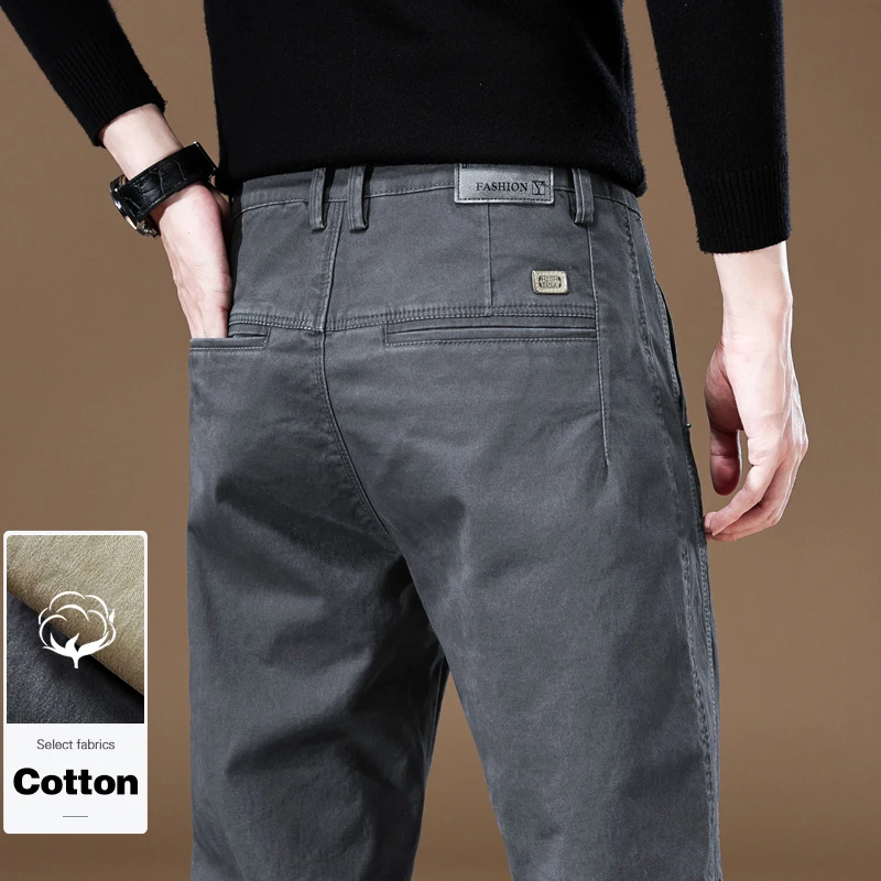 97% Cotton Loose Casual Pants Men's Autumn High Quality Comfortable Straight Spliced Retro Joggers Cargo Trousers Brand Clothes
97% Cotton Loose Casual Pants Men's Autumn High Quality Comfortable Straight Spliced Retro Joggers Cargo Trousers Brand Clothes
