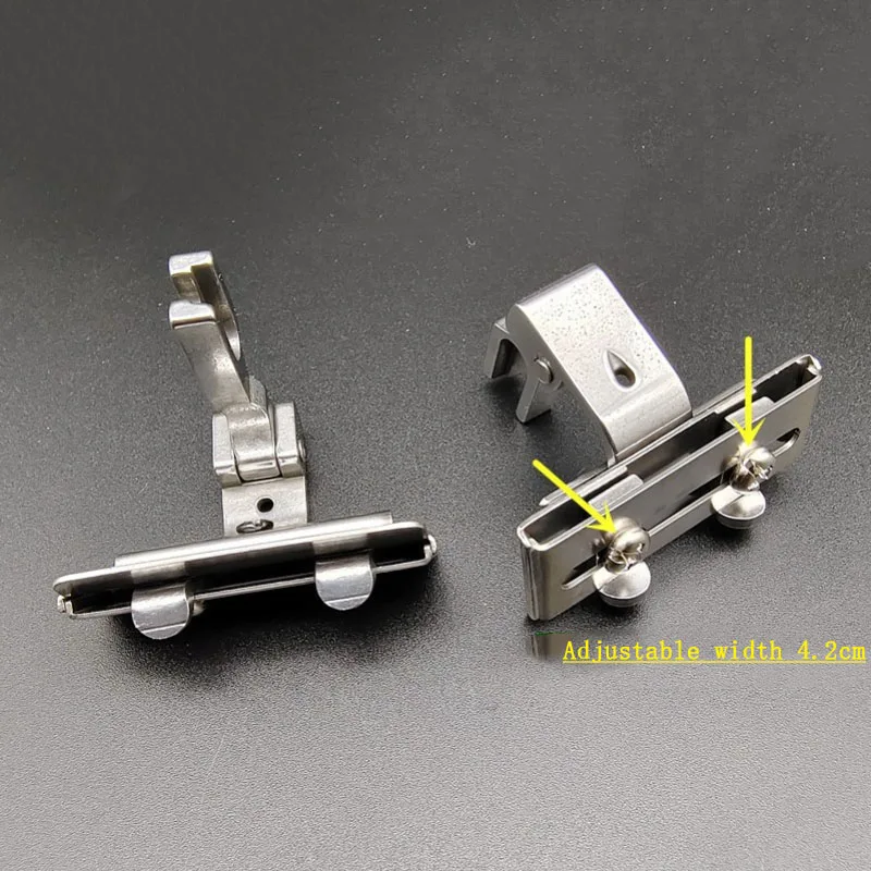 Computer Lockstitch Machine S10 Adjustable Tape Neck Pressed Rubber Ribbon Lace Guide Belt Presser Foot
Computer Lockstitch Machine S10 Adjustable Tape Neck Pressed Rubber Ribbon Lace Guide Belt Presser Foot