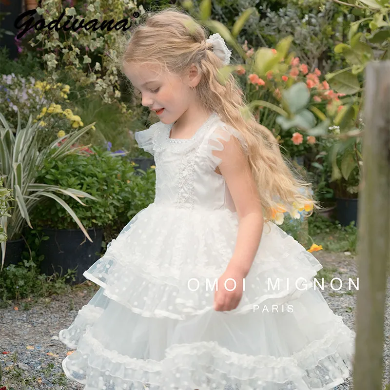 2026 Summer New French High End Elegant Pure White Sequin Bow Mesh Princess Dress Childrens Sleeveless Tulle Cake Party Dress
2026 Summer New French High End Elegant Pure White Sequin Bow Mesh Princess Dress Childrens Sleeveless Tulle Cake Party Dress