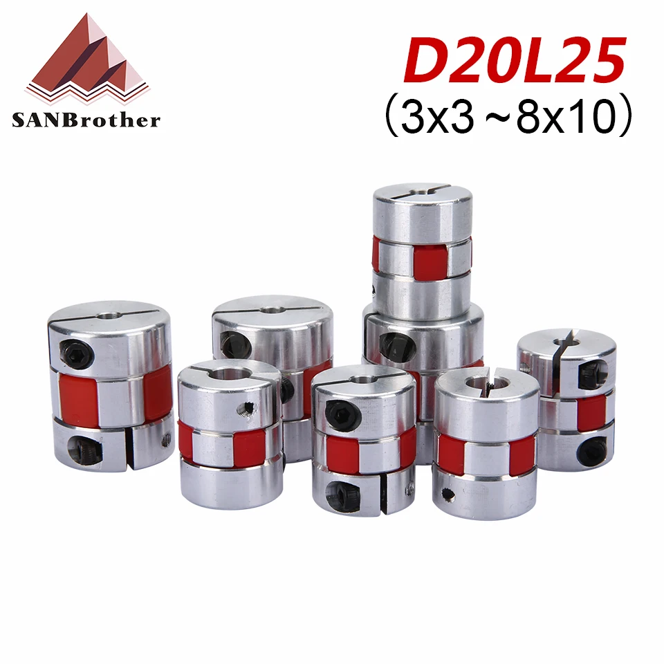D20L25 Паук Гибкая муфта мотора алюминиевая Гибкая муфта 5x8 мм 3 мм 4 мм 5 мм 6 мм 6,35 мм 7 мм 10 мм детали для 3D-принтера
D20L25 Паук Гибкая муфта мотора алюминиевая Гибкая муфта 5x8 мм 3 мм 4 мм 5 мм 6 мм 6,35 мм 7 мм 10 мм детали для 3D-принтера