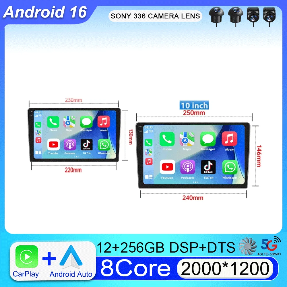 9-дюймовый Android 16 DTS 2000x1200 QLED экран, универсальная автомобильная стереосистема с GPS для Volkswagen, Nissan, Hyundai, Kia, Toyota, Honda, BT
9-дюймовый Android 16 DTS 2000x1200 QLED экран, универсальная автомобильная стереосистема с GPS для Volkswagen, Nissan, Hyundai, Kia, Toyota, Honda, BT