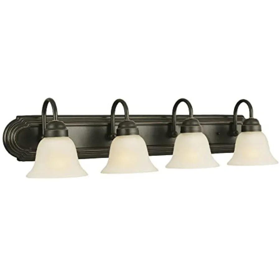 Allante 4-Light Vanity Light Oil Rubbed Bronze Finish Frosted Glass Shades Dimmable Bathroom Wall Fixture 506626
Allante 4-Light Vanity Light Oil Rubbed Bronze Finish Frosted Glass Shades Dimmable Bathroom Wall Fixture 506626
