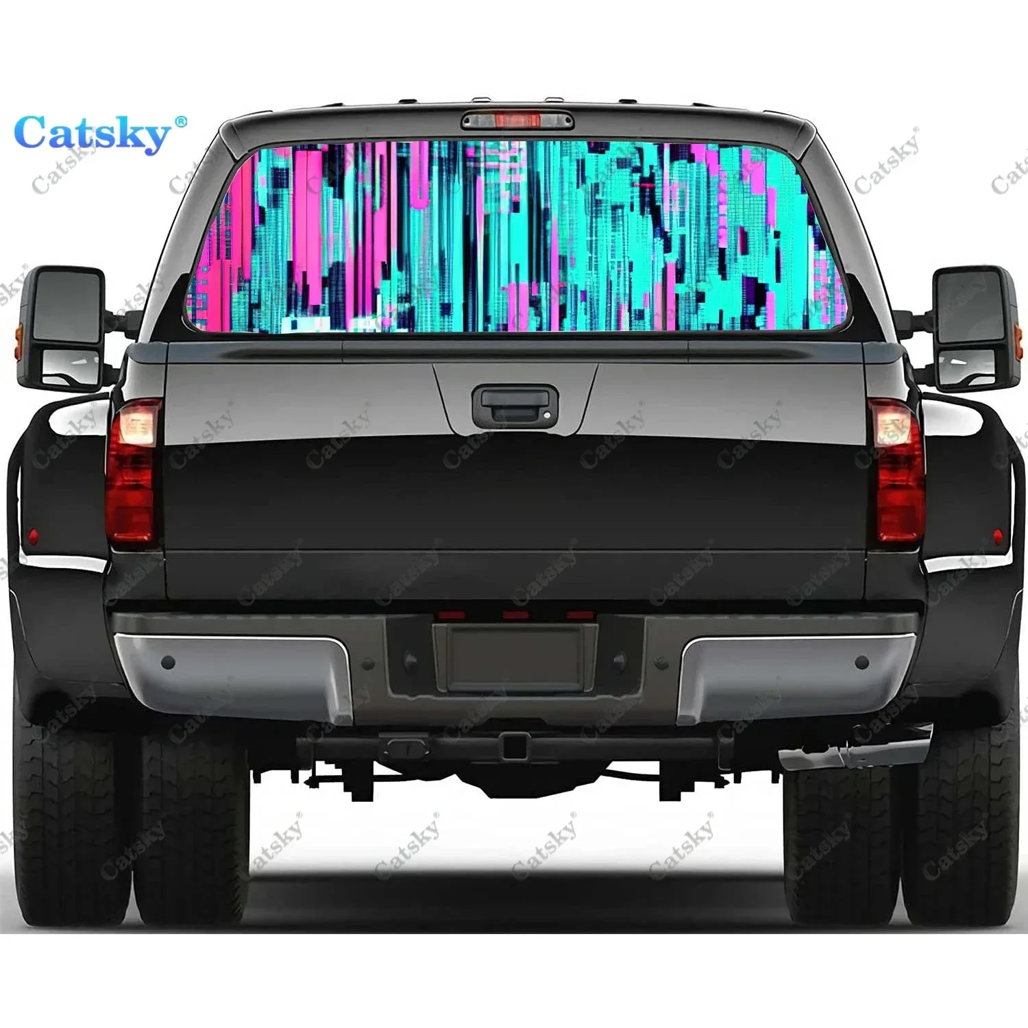 Abstract Glitch Art Rear Window Decal Fit Pickup,Truck,Car Universal See Through Perforated Back Window Vinyl Sticker
Abstract Glitch Art Rear Window Decal Fit Pickup,Truck,Car Universal See Through Perforated Back Window Vinyl Sticker