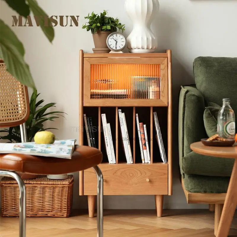 Solid Wood Bookcase Living Room Bookshelf Floor Glass Storage Corner Cabinets Japanese Bedroom Nordic Small Cabinets
Solid Wood Bookcase Living Room Bookshelf Floor Glass Storage Corner Cabinets Japanese Bedroom Nordic Small Cabinets