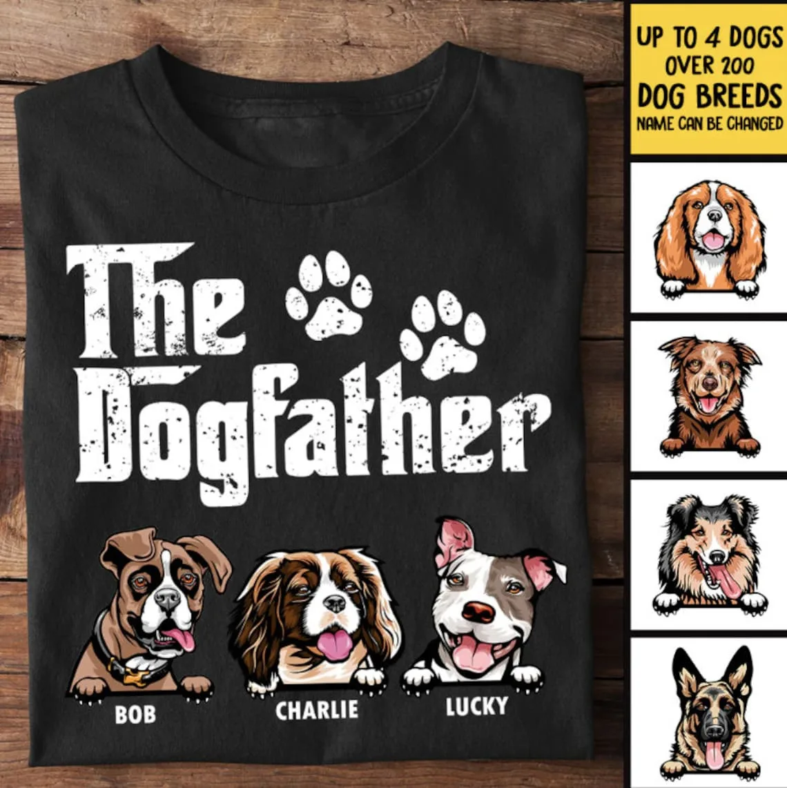 Personalized The Dogfather Shirt Gift For Dog Dad Father'S Day Gift For Dog Dad
Personalized The Dogfather Shirt Gift For Dog Dad Father'S Day Gift For Dog Dad