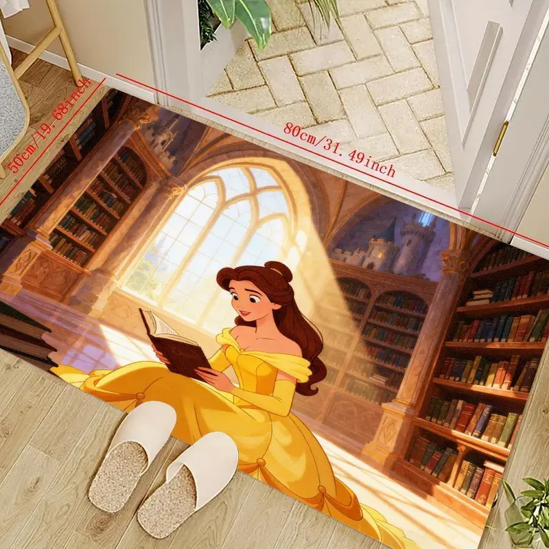 1 шт., напольный коврик Disney Princess Belle Reading in Library, коврик в стиле аниме с зачарованным замком для девочек, детская комната, спальня
1 шт., напольный коврик Disney Princess Belle Reading in Library, коврик в стиле аниме с зачарованным замком для девочек, детская комната, спальня