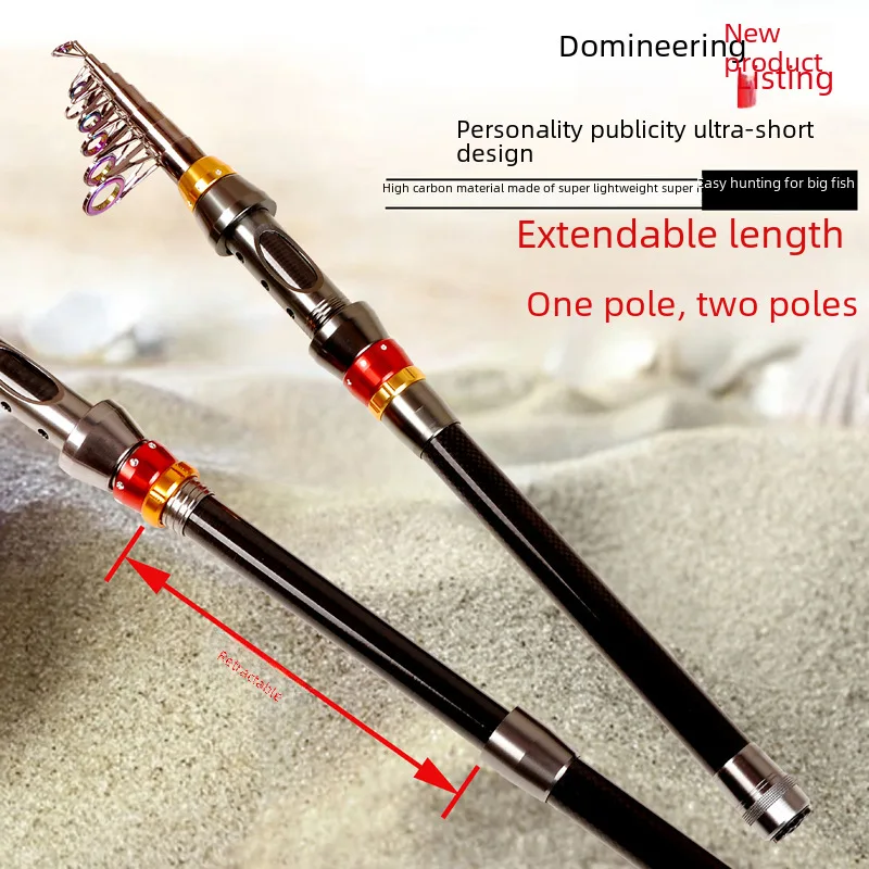 New Short Section Carbon Fiber Fishing Rod Long Casting Rod Dominant Small Sea Rod Cross-border Fishing Rod
New Short Section Carbon Fiber Fishing Rod Long Casting Rod Dominant Small Sea Rod Cross-border Fishing Rod