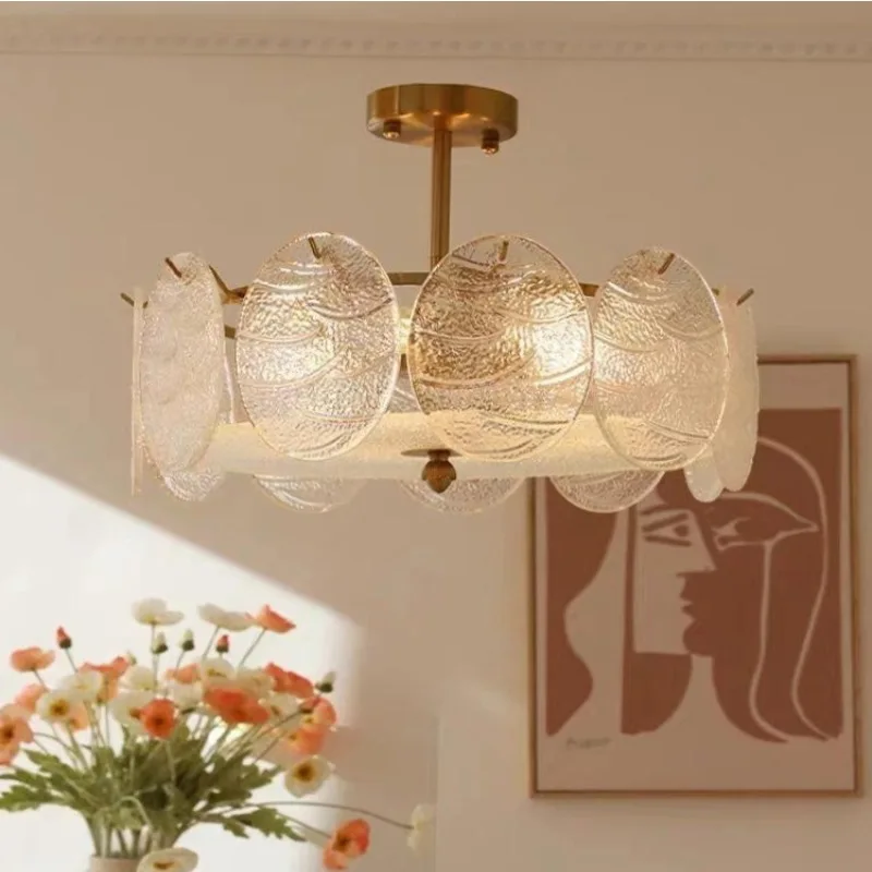 French living room, bedroom decoration glass chandelier, American retro light luxury entrance balcony light
French living room, bedroom decoration glass chandelier, American retro light luxury entrance balcony light