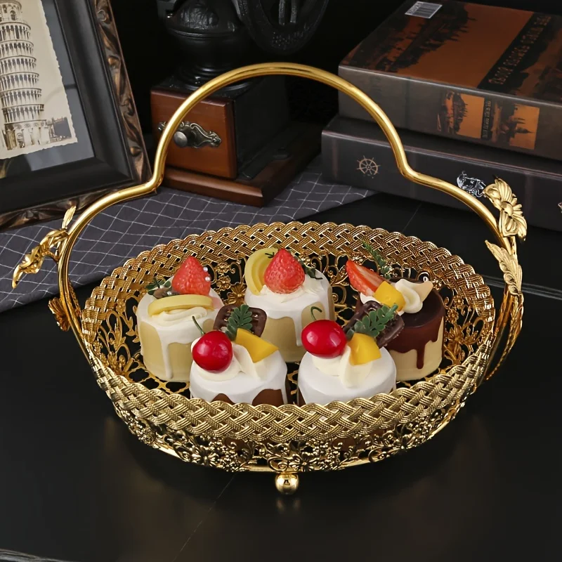 1pc Luxury Tea Table Decorative Tray - Exquisitely Decorative, Luxuriousgolden Metal Construction, Multi-Functional (Candy Dish,
1pc Luxury Tea Table Decorative Tray - Exquisitely Decorative, Luxuriousgolden Metal Construction, Multi-Functional (Candy Dish,
