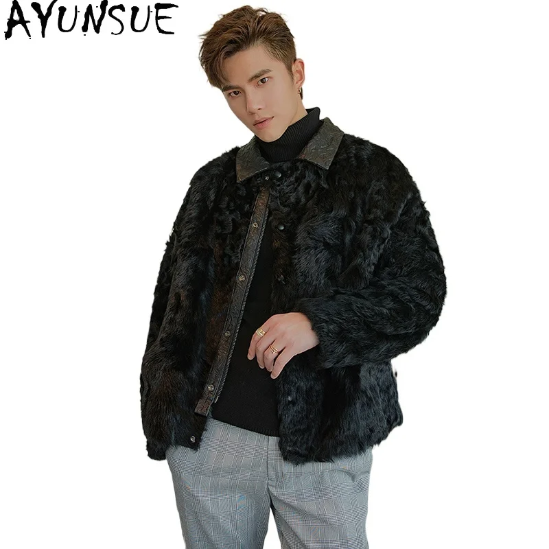 AYUNSUE Natural Sheep Fur Coat Man Autumn Winter Korean Fashion Genuine Leather Jacket Men Real Lamb Wool Fur Coats Chaquetas
AYUNSUE Natural Sheep Fur Coat Man Autumn Winter Korean Fashion Genuine Leather Jacket Men Real Lamb Wool Fur Coats Chaquetas