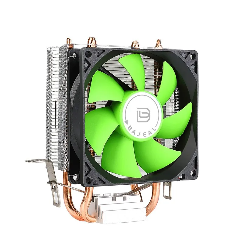 Bajeal CPU Cooler Fan with 2 Heat Pipes 9cm 1155 AMD Compatible Computer Hardware Cooling System
Bajeal CPU Cooler Fan with 2 Heat Pipes 9cm 1155 AMD Compatible Computer Hardware Cooling System
