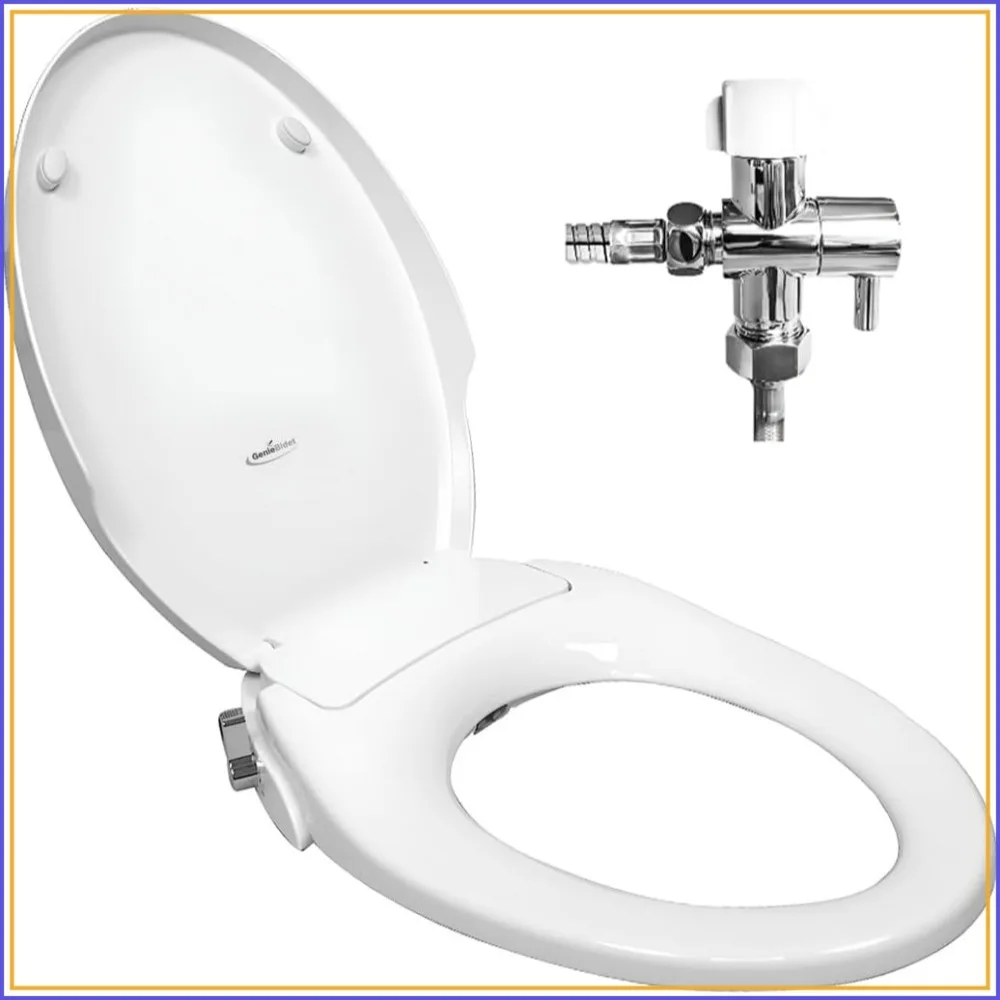 Elongated Bidet Toilet Seat - Easy Install, No Wiring, Dual Nozzles with Self-Cleaning, Hybrid T Included
Elongated Bidet Toilet Seat - Easy Install, No Wiring, Dual Nozzles with Self-Cleaning, Hybrid T Included
