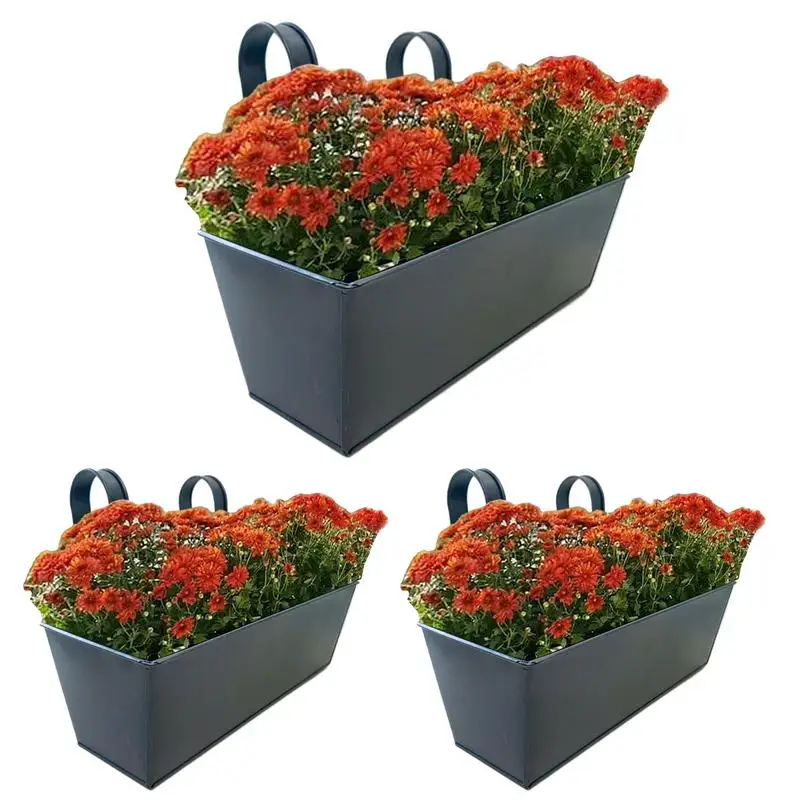 3 Pcs Metal Deck Railings Fence Buckets With Detachable Hooks Privacy Fence Garden Gardening Containers Deck Railing Planter Box
3 Pcs Metal Deck Railings Fence Buckets With Detachable Hooks Privacy Fence Garden Gardening Containers Deck Railing Planter Box