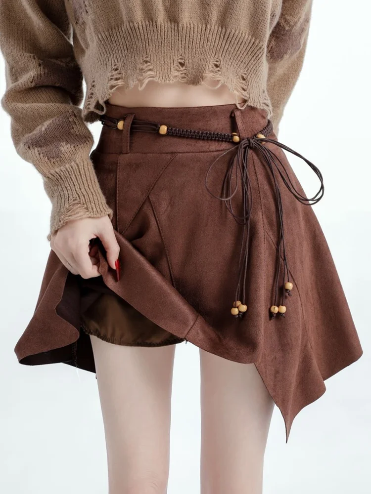 Retro Suede Skirt High Waist Asymmetrical for Women Autumn Winter American Style Spicy Girl Commute Style Resistant to D...
Retro Suede Skirt High Waist Asymmetrical for Women Autumn Winter American Style Spicy Girl Commute Style Resistant to D...