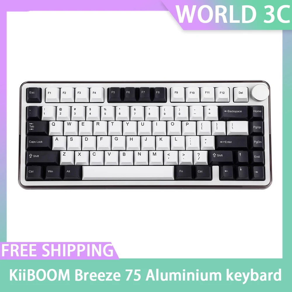 KiiBOOM Breeze 75 75% алюминиевая и акриловая Горячая переключаемая Проводная/Bluetooth/2,4 ГГц Беспроводная механическая клавиатура для Win/Mac
KiiBOOM Breeze 75 75% алюминиевая и акриловая Горячая переключаемая Проводная/Bluetooth/2,4 ГГц Беспроводная механическая клавиатура для Win/Mac
