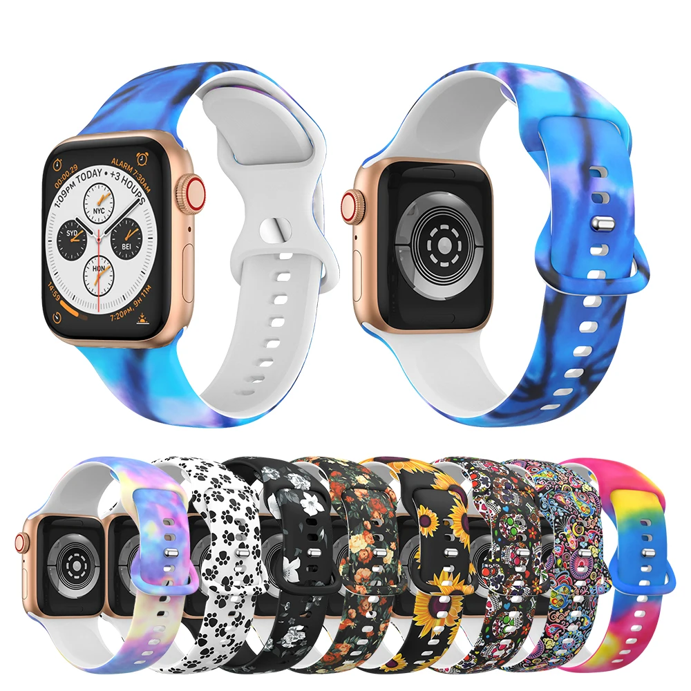 Universal Printed Strap for iWatch Bands Series Ultra Ultra 2 Running Watches Accessories for Apple Watch Series SE SE2 Band
Universal Printed Strap for iWatch Bands Series Ultra Ultra 2 Running Watches Accessories for Apple Watch Series SE SE2 Band