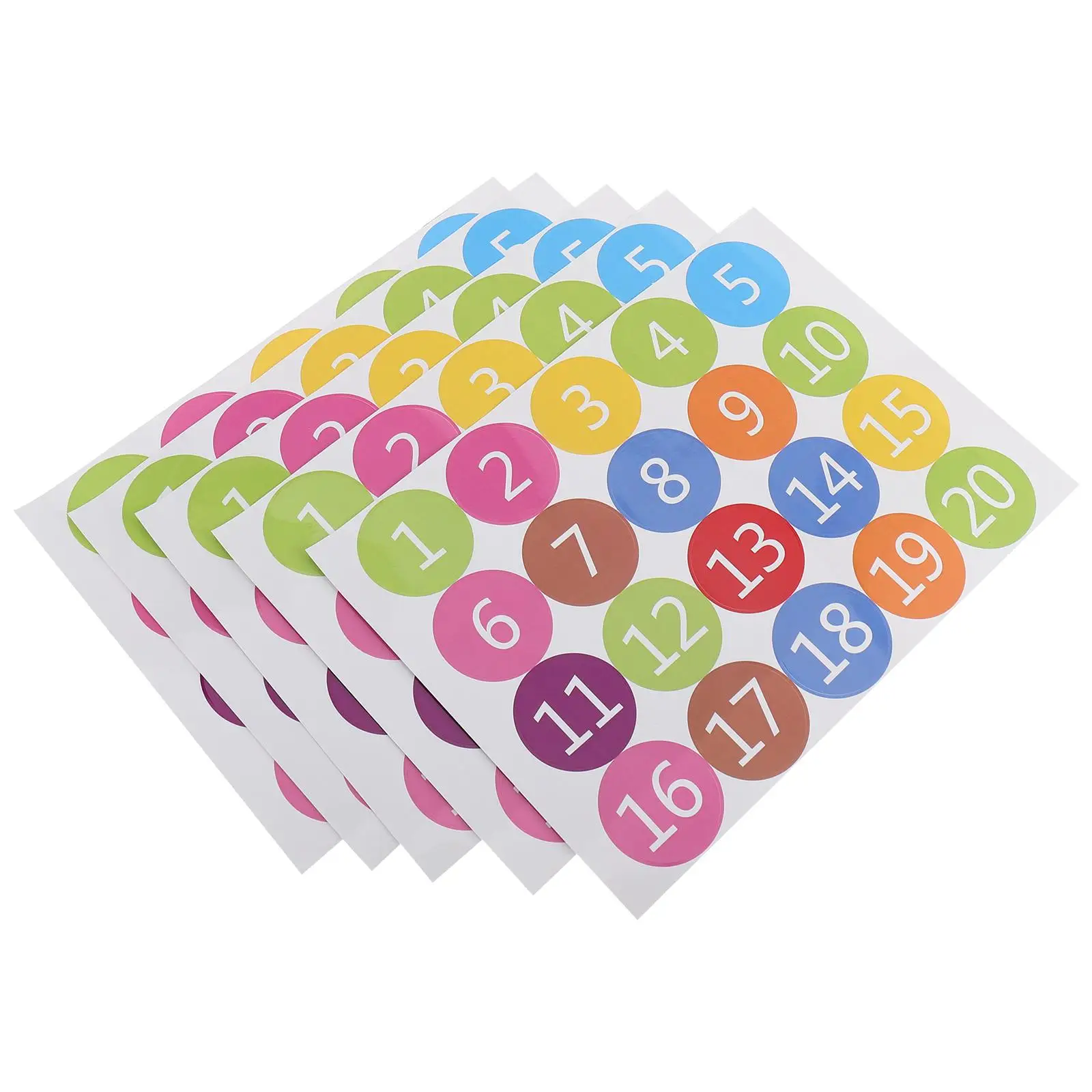 5 Sheets PVC Self Adhesive Number Stickers Waterproof Digital Labels Colorful Pasters Decor Craft Project File Folder Tags
5 Sheets PVC Self Adhesive Number Stickers Waterproof Digital Labels Colorful Pasters Decor Craft Project File Folder Tags