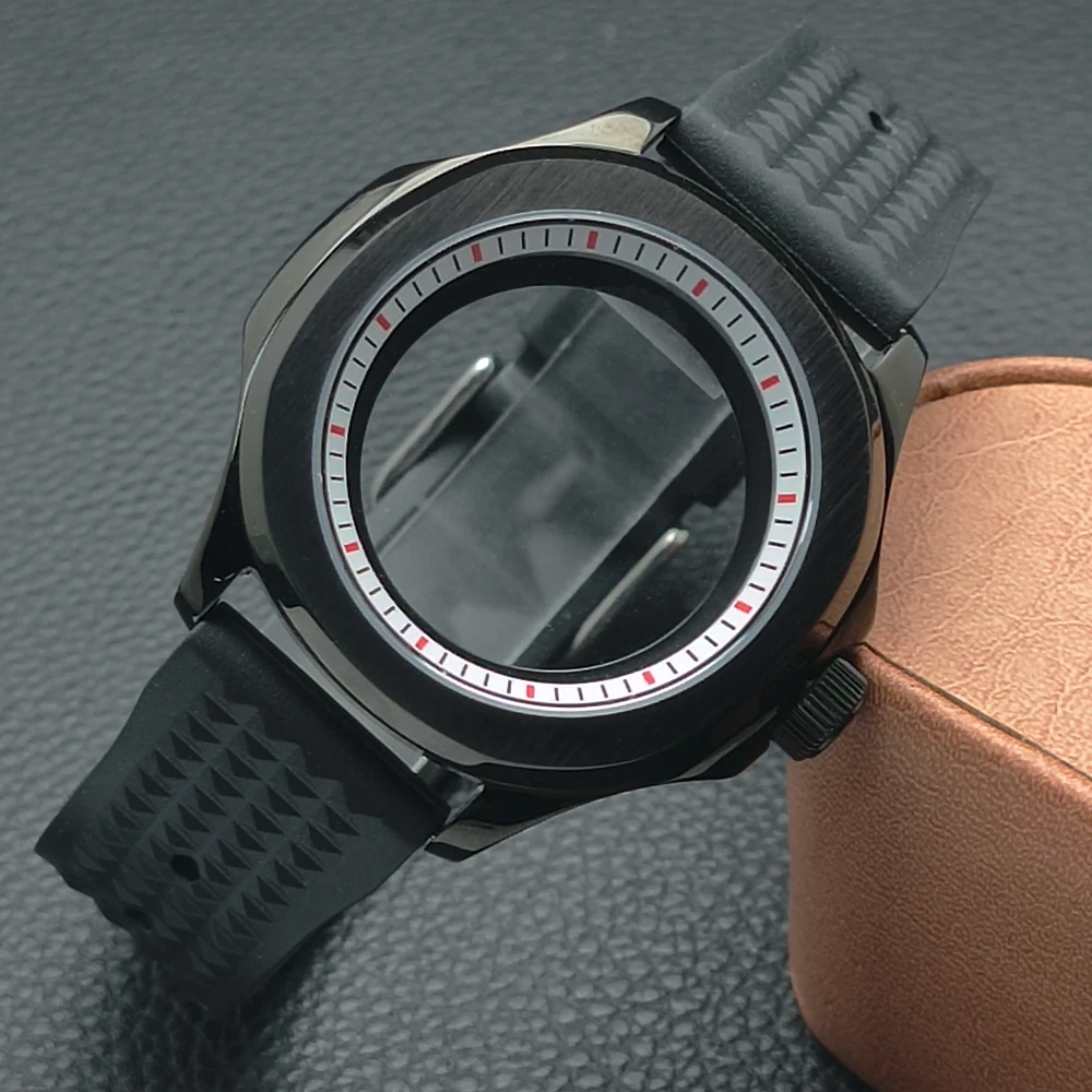 High quality silver case NH35 automatic watch 20mm rubber strap waterproof men's watch fit NH38/NH36 movement watch accessories
High quality silver case NH35 automatic watch 20mm rubber strap waterproof men's watch fit NH38/NH36 movement watch accessories