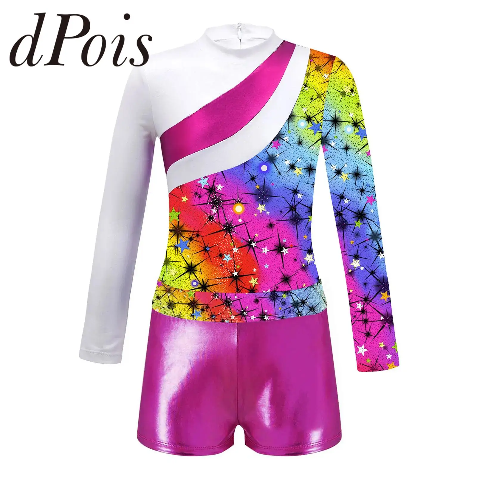 Kids Girls Ballet Dance Outfit Printed Patchwork Gymnastics Leotard with Shorts Bodysuit for Dancing Competition Jumpsuit
Kids Girls Ballet Dance Outfit Printed Patchwork Gymnastics Leotard with Shorts Bodysuit for Dancing Competition Jumpsuit
