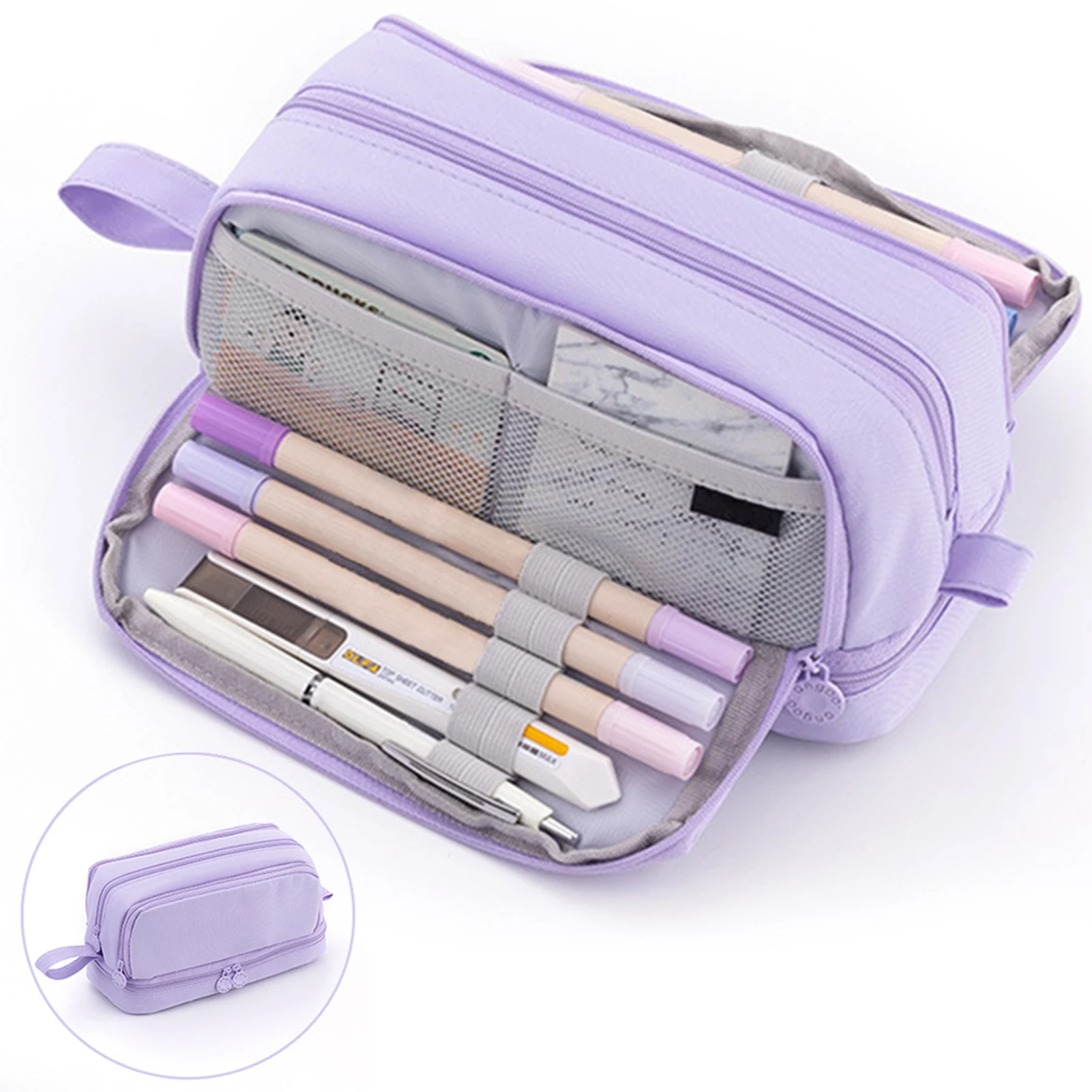 Polyester Boys Girls Pencil Case Wear Resistant 4 Compartments For Kids Large Capacity Zippered With Handle Stationery Organizer
Polyester Boys Girls Pencil Case Wear Resistant 4 Compartments For Kids Large Capacity Zippered With Handle Stationery Organizer