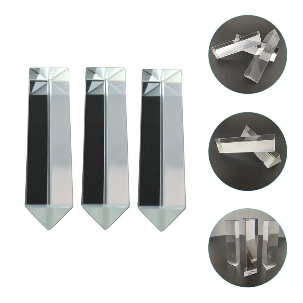 3Pcs Optical Glass Equilateral Prisms for Science Learning Kids Physics Classroom Rainbow Light Refraction
3Pcs Optical Glass Equilateral Prisms for Science Learning Kids Physics Classroom Rainbow Light Refraction