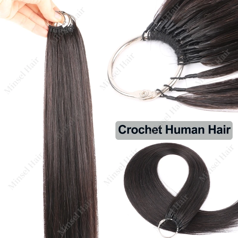 Feather Human Crochet Hair Extensions 14-22inch Premium Remy Cutiles Aligned Straight Hair Salon Quality Long Lifespan 50g/Pack
Feather Human Crochet Hair Extensions 14-22inch Premium Remy Cutiles Aligned Straight Hair Salon Quality Long Lifespan 50g/Pack