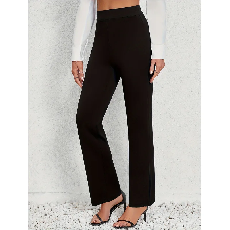 High Waist Straight Leg Women's Pants Comfortable Casual Trousers Neutral Style Spring Collection Fashionable Ladies' Pants
High Waist Straight Leg Women's Pants Comfortable Casual Trousers Neutral Style Spring Collection Fashionable Ladies' Pants