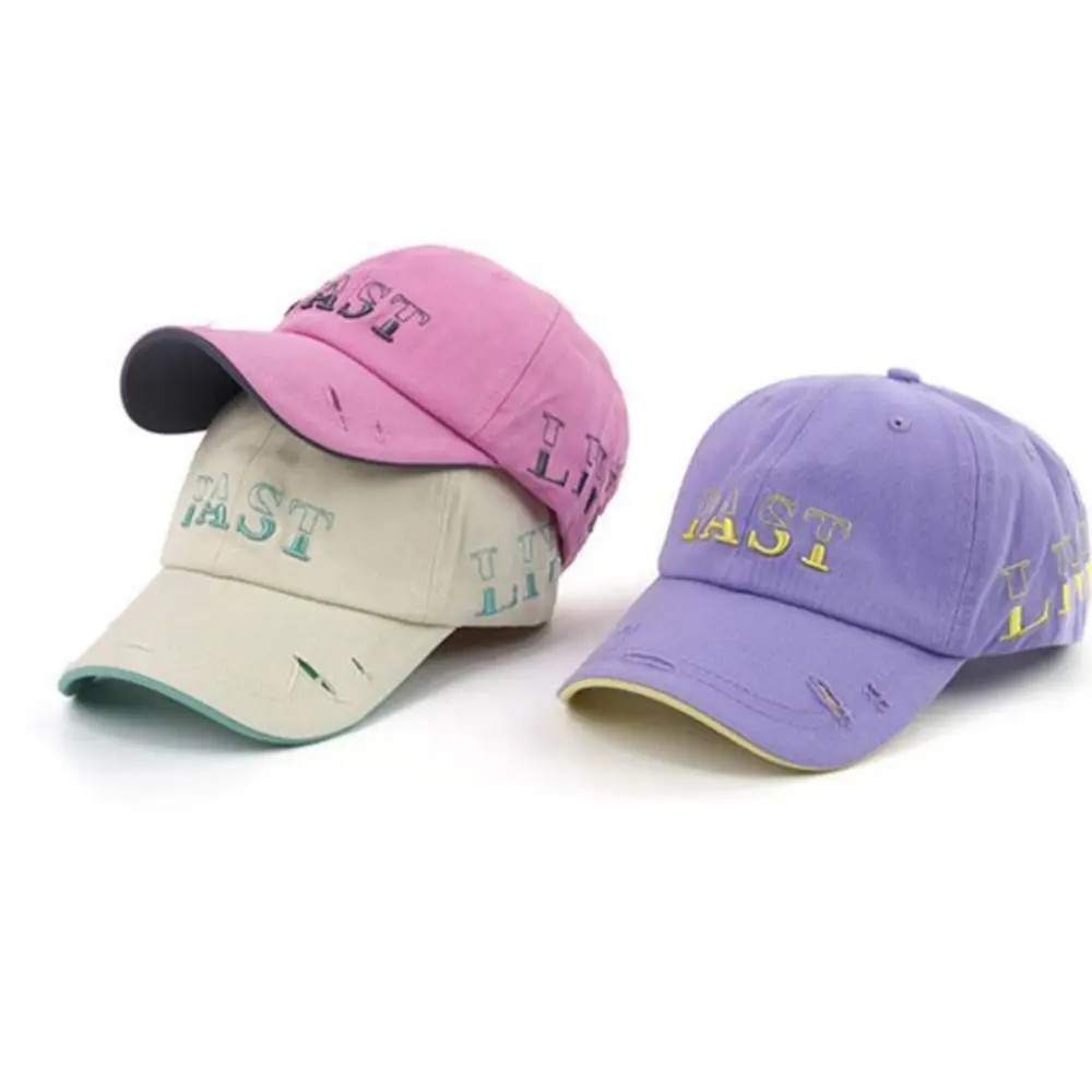 Korean Style American Retro Baseball Cap Letter Embroidery Cotton Tattered Jeans Sun Hat Sunscreen Sun Cap Peaked Cap Men
Korean Style American Retro Baseball Cap Letter Embroidery Cotton Tattered Jeans Sun Hat Sunscreen Sun Cap Peaked Cap Men