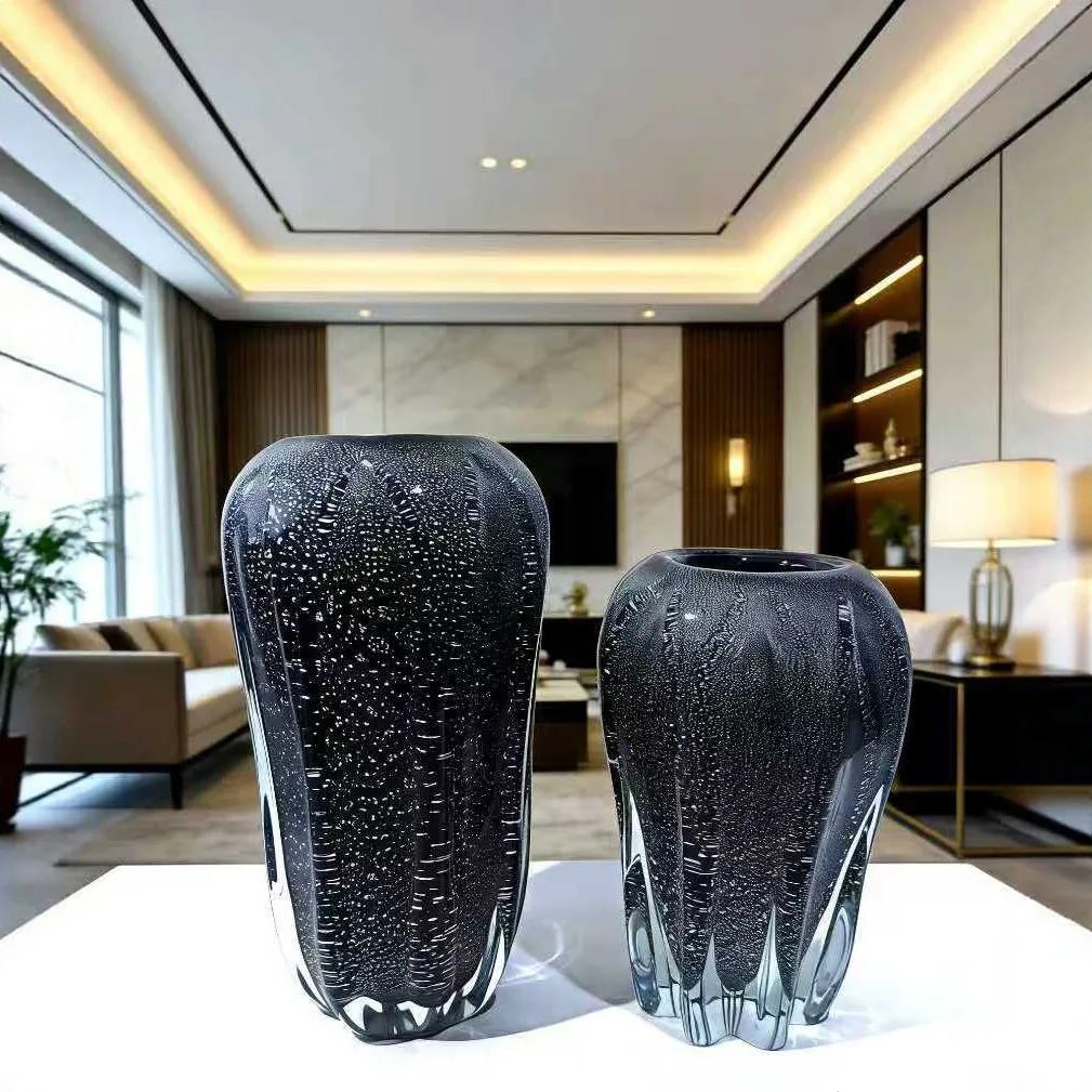 Modern home decoration vase ornament living room flower arrangement light luxury model room atmosphere soft dining table glass f
Modern home decoration vase ornament living room flower arrangement light luxury model room atmosphere soft dining table glass f