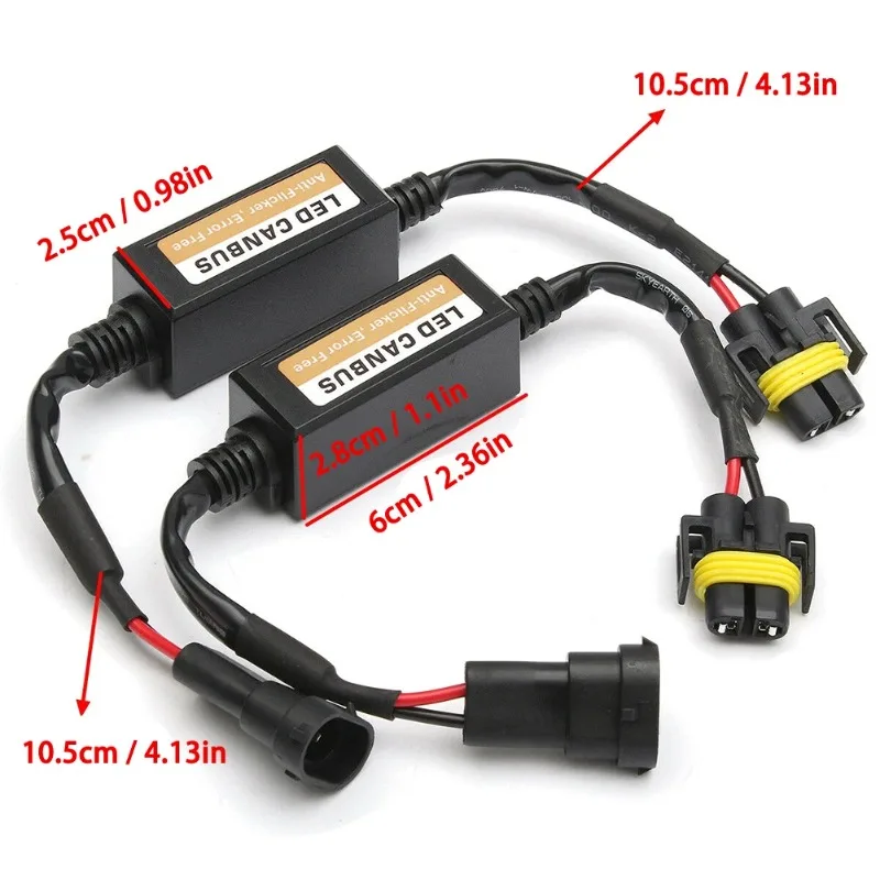 1PAIR H8 H9 H11 LED Canbus Anti Flicker Bulb Error Decoder Resistor Canceller Adapter for Car Headlight Fog light
1PAIR H8 H9 H11 LED Canbus Anti Flicker Bulb Error Decoder Resistor Canceller Adapter for Car Headlight Fog light