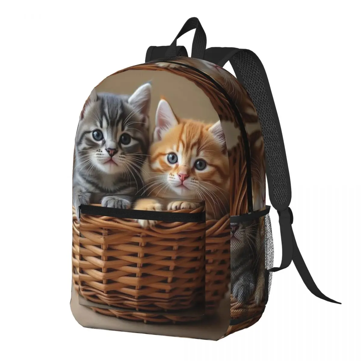 Ginger Tabby And Grey British Kitten Cat Hug Backpack Daypack Large Capacity Kids BookBag School Bag Shoulder Bags for Men Women
Ginger Tabby And Grey British Kitten Cat Hug Backpack Daypack Large Capacity Kids BookBag School Bag Shoulder Bags for Men Women