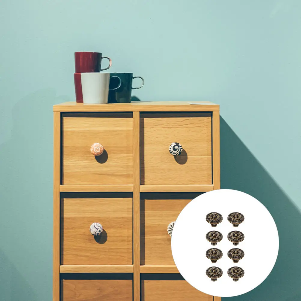 8Pcs Cabinet Handles Vintage Flower Drawer Knobs Style Zinc Alloy Kitchen Wardrobe Door Pulls Cabinet Knobs
8Pcs Cabinet Handles Vintage Flower Drawer Knobs Style Zinc Alloy Kitchen Wardrobe Door Pulls Cabinet Knobs