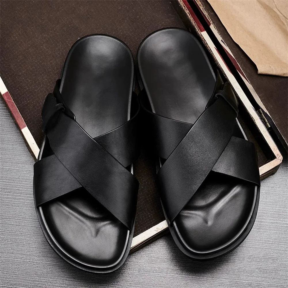 Cowhide Casual Men's Cool Slippers Summer New Outdoor Breathable Genuine Leather Trendy Slip On Open Toe Beach Comfort Shoes
Cowhide Casual Men's Cool Slippers Summer New Outdoor Breathable Genuine Leather Trendy Slip On Open Toe Beach Comfort Shoes