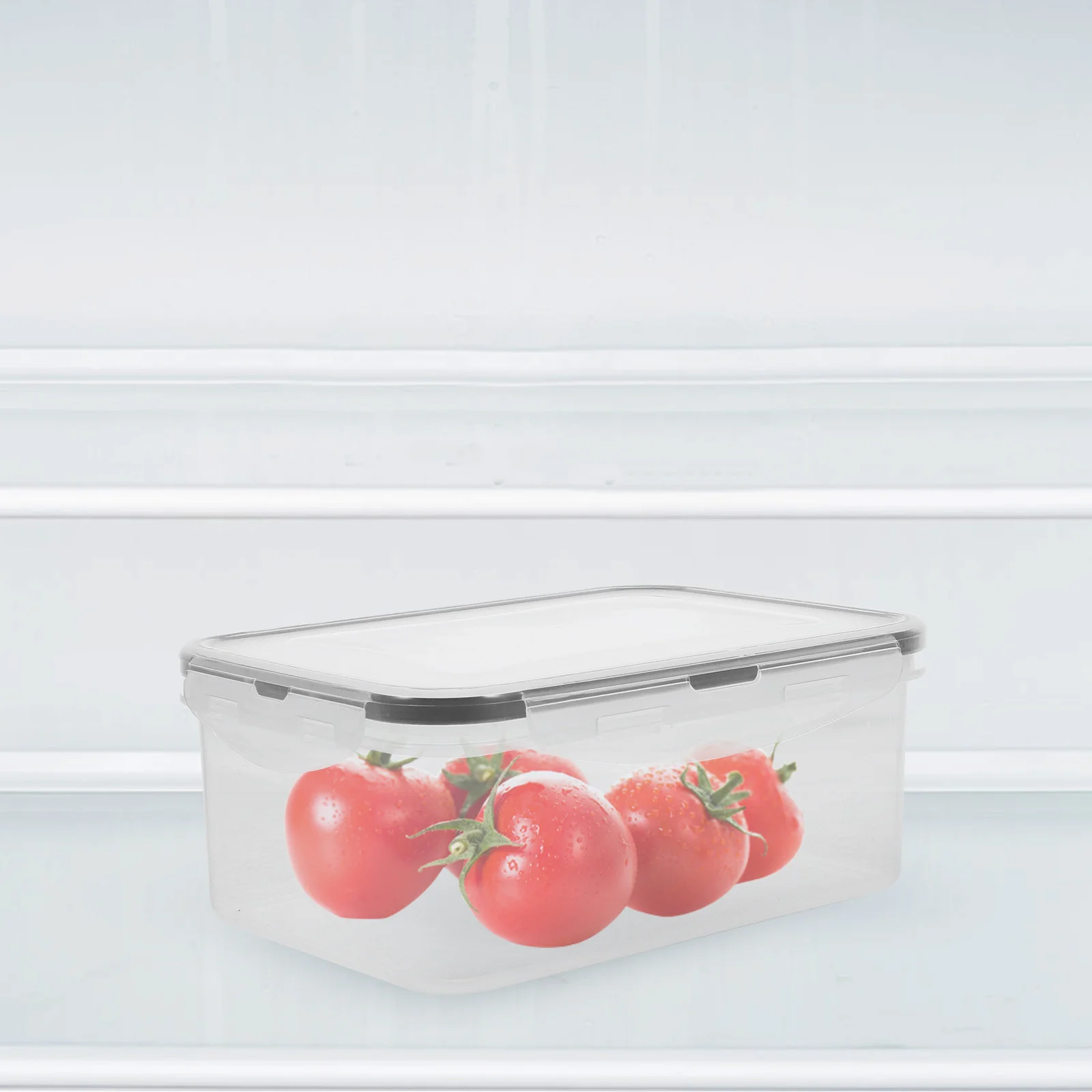 5Pcs Fresh Preservation Boxes Transparent Fridge Storage Containers Stackable Airtight Fruit Vegetable Organizer Large Capacity