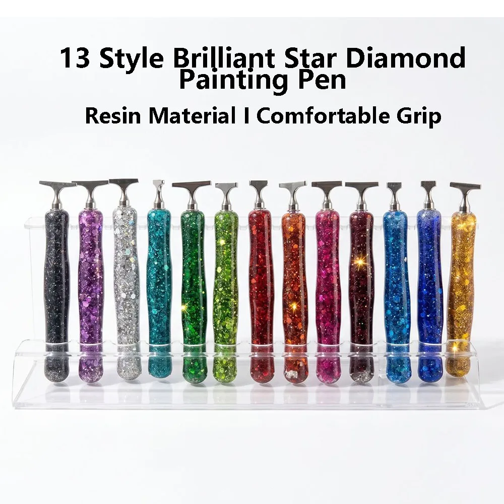New Flake Glitter Resin Diamond Painting Pen Threaded Point Drill Pen DIY Diamond Painting Tools Accessories with 1pc Pen Tip
New Flake Glitter Resin Diamond Painting Pen Threaded Point Drill Pen DIY Diamond Painting Tools Accessories with 1pc Pen Tip