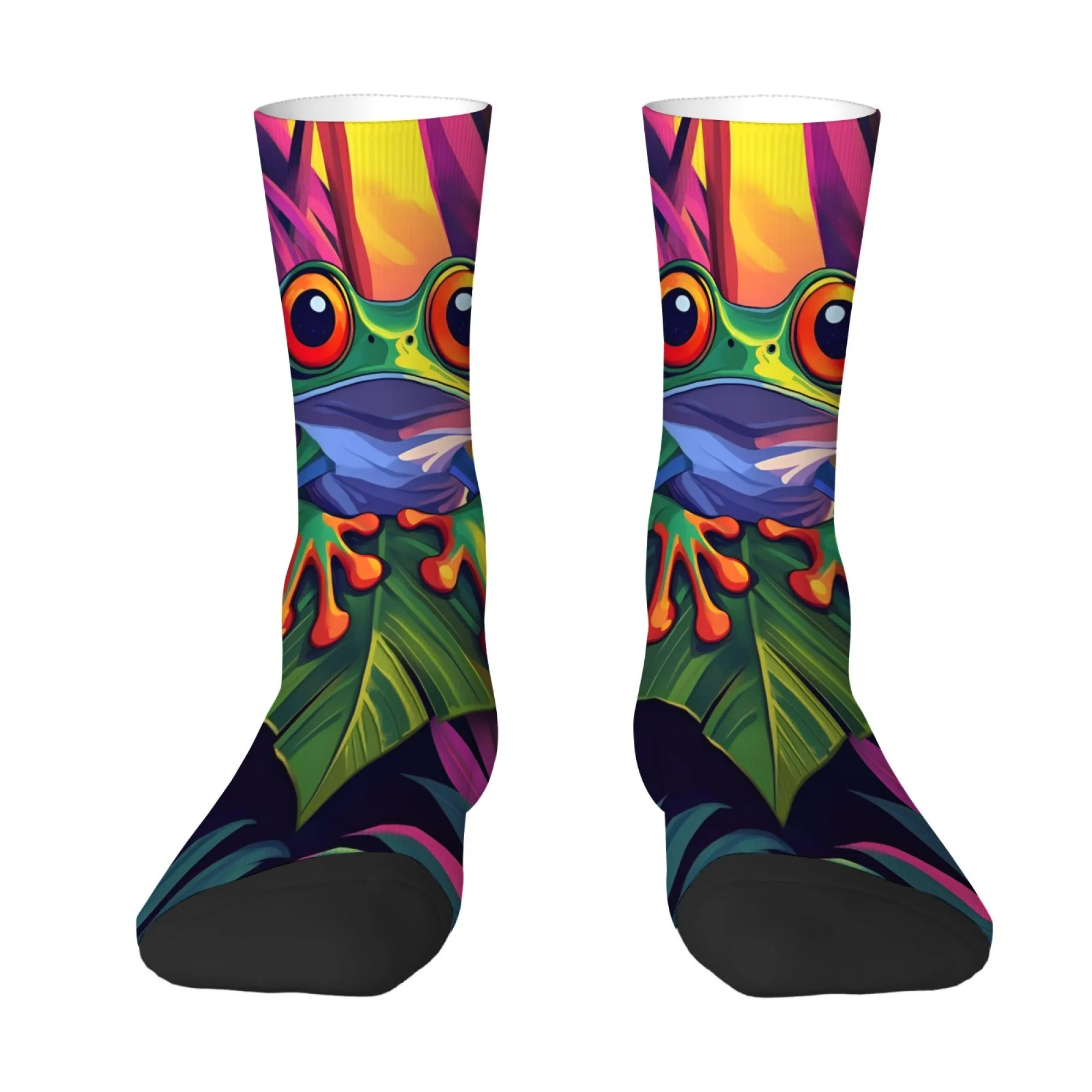 Hip-hop Style Frog Print Men's Socks Comfortable Breathable Soft Socks Street Fashion Cartoon Harajuku Style Socks Unique Gift
Hip-hop Style Frog Print Men's Socks Comfortable Breathable Soft Socks Street Fashion Cartoon Harajuku Style Socks Unique Gift