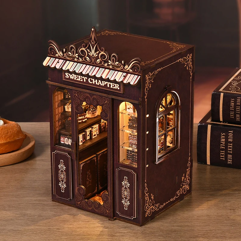 Новый стиль: миниатюрный кукольный домик ручной работы из дерева, набор-головоломка, миниатюрный домик-конструктор, книжный уголок для декора книжного магазина
Новый стиль: миниатюрный кукольный домик ручной работы из дерева, набор-головоломка, миниатюрный домик-конструктор, книжный уголок для декора книжного магазина
