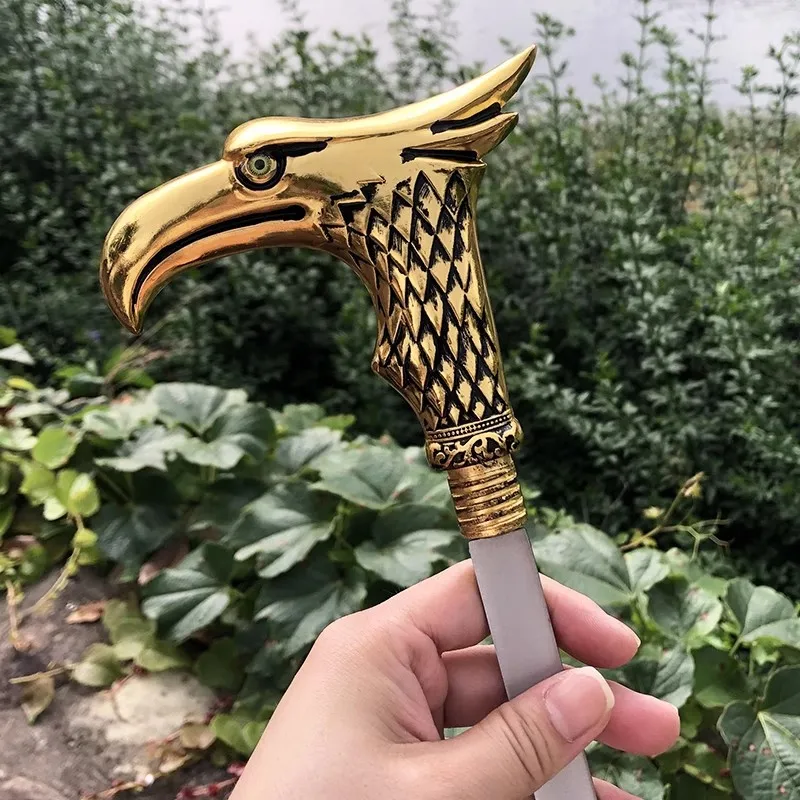 90cm All Metal Material Stainless Steel Blade Cosplay Accessories Show Eagle Head/dog Head Shape Cane Cane Party Costume Props
90cm All Metal Material Stainless Steel Blade Cosplay Accessories Show Eagle Head/dog Head Shape Cane Cane Party Costume Props