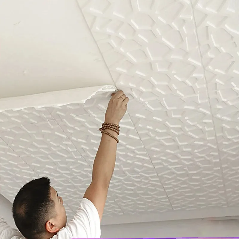 White Decorative Moisture-proof Waterproof Anti Fouling Anti-collision Self-adhesive 3D Modern Style Wall Sticker35*35cm Ceiling
White Decorative Moisture-proof Waterproof Anti Fouling Anti-collision Self-adhesive 3D Modern Style Wall Sticker35*35cm Ceiling