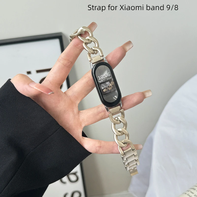 Metal strap For Xiaomi band 9/8 Correa Bracelet Replacement Sport watchband For Mi band 9/8 SmartWatch Woman Man Wristband
Metal strap For Xiaomi band 9/8 Correa Bracelet Replacement Sport watchband For Mi band 9/8 SmartWatch Woman Man Wristband