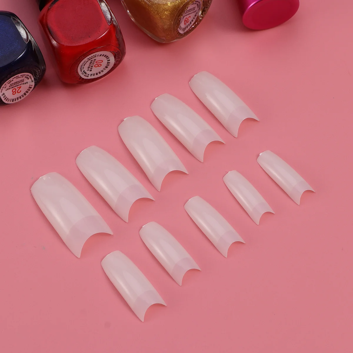 500pcs Artificial Nail Tips Clear French Style Fake Nails For Gel Acrylic Fiberglass Easy To Shape File Paint At Home
500pcs Artificial Nail Tips Clear French Style Fake Nails For Gel Acrylic Fiberglass Easy To Shape File Paint At Home