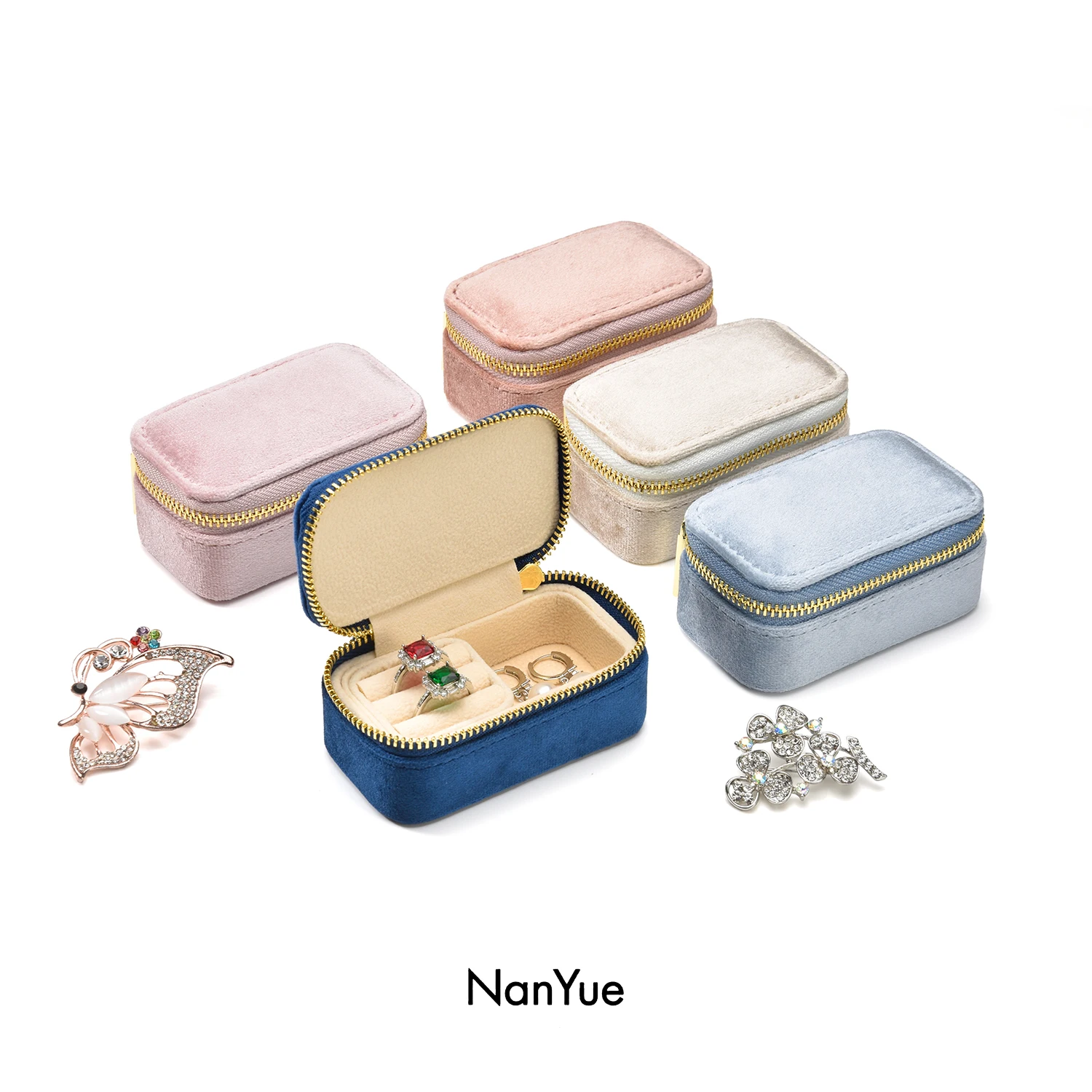 Good Selling 1pc Mini Zipper Jewelry Organize Case Velvet Custom Own Logo Small Jewelry Storage Box Organizer
Good Selling 1pc Mini Zipper Jewelry Organize Case Velvet Custom Own Logo Small Jewelry Storage Box Organizer