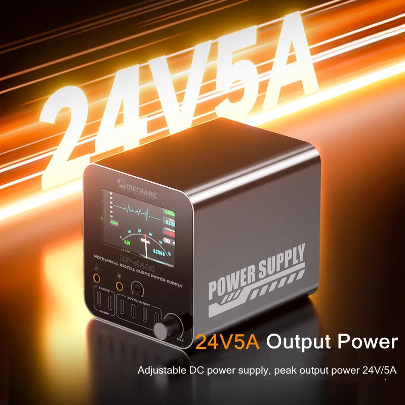 MECHANIC MP-2405 Mechanical Digital Curve Power Supply 24V 5A Multi-port Output Intelligent Adjustable DC Power Supply
MECHANIC MP-2405 Mechanical Digital Curve Power Supply 24V 5A Multi-port Output Intelligent Adjustable DC Power Supply
