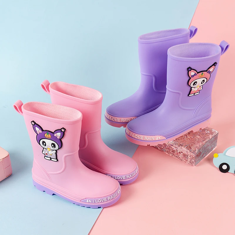 Toddler Kids Cute Cartoon Rain Boots Girls Waterproof Non-slip Lightweight Outdoor Casual Rain Shoes with Easy-on Handles
Toddler Kids Cute Cartoon Rain Boots Girls Waterproof Non-slip Lightweight Outdoor Casual Rain Shoes with Easy-on Handles