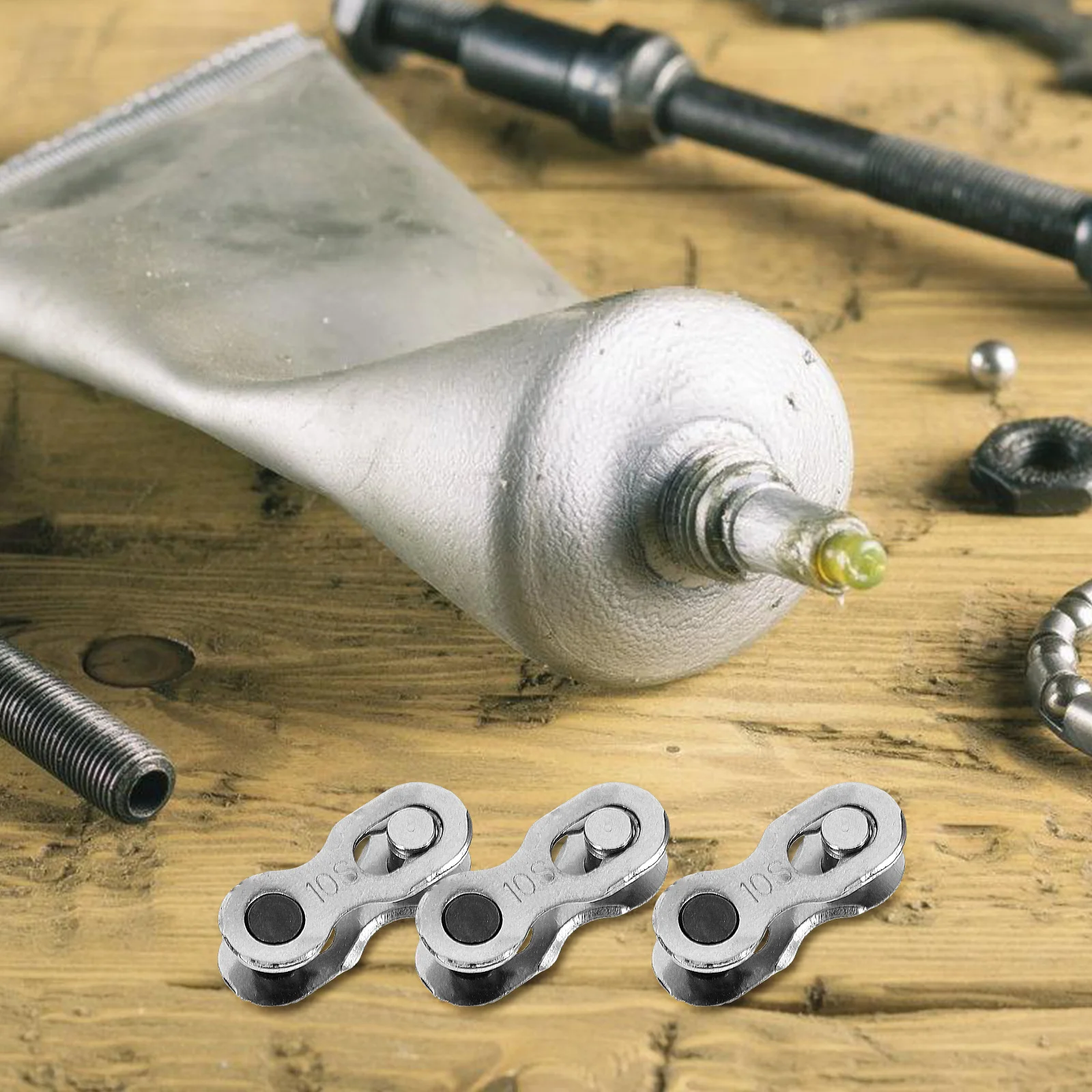 8 Pcs Chain Connectors Alloy High Hardness Wear Resistant Strong Easy Install Extend Chain Practical for Mountain
8 Pcs Chain Connectors Alloy High Hardness Wear Resistant Strong Easy Install Extend Chain Practical for Mountain