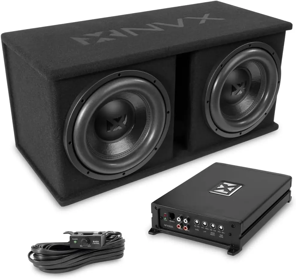 NPKG212 1000 Вт MAX (500 Вт RMS) Подвойной 12-дюймовый сабвуфер с слотовым корпусом и моноблочным усилителем с дистанционной ручкой баса
NPKG212 1000 Вт MAX (500 Вт RMS) Подвойной 12-дюймовый сабвуфер с слотовым корпусом и моноблочным усилителем с дистанционной ручкой баса