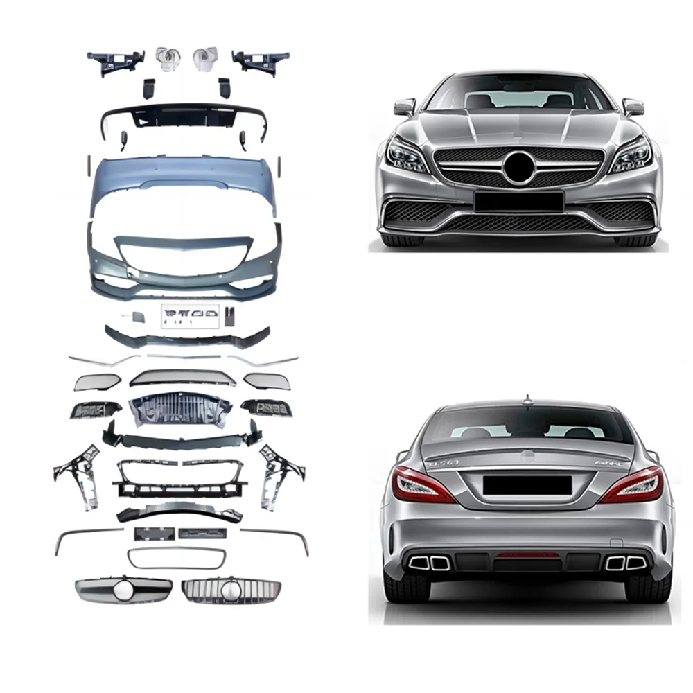 Комплект кузова LCI CLS63 для W218 2011-2018 лет, обновление от старого до нового стиля, модификация автомобильных бамперов, автозапчасти
Комплект кузова LCI CLS63 для W218 2011-2018 лет, обновление от старого до нового стиля, модификация автомобильных бамперов, автозапчасти